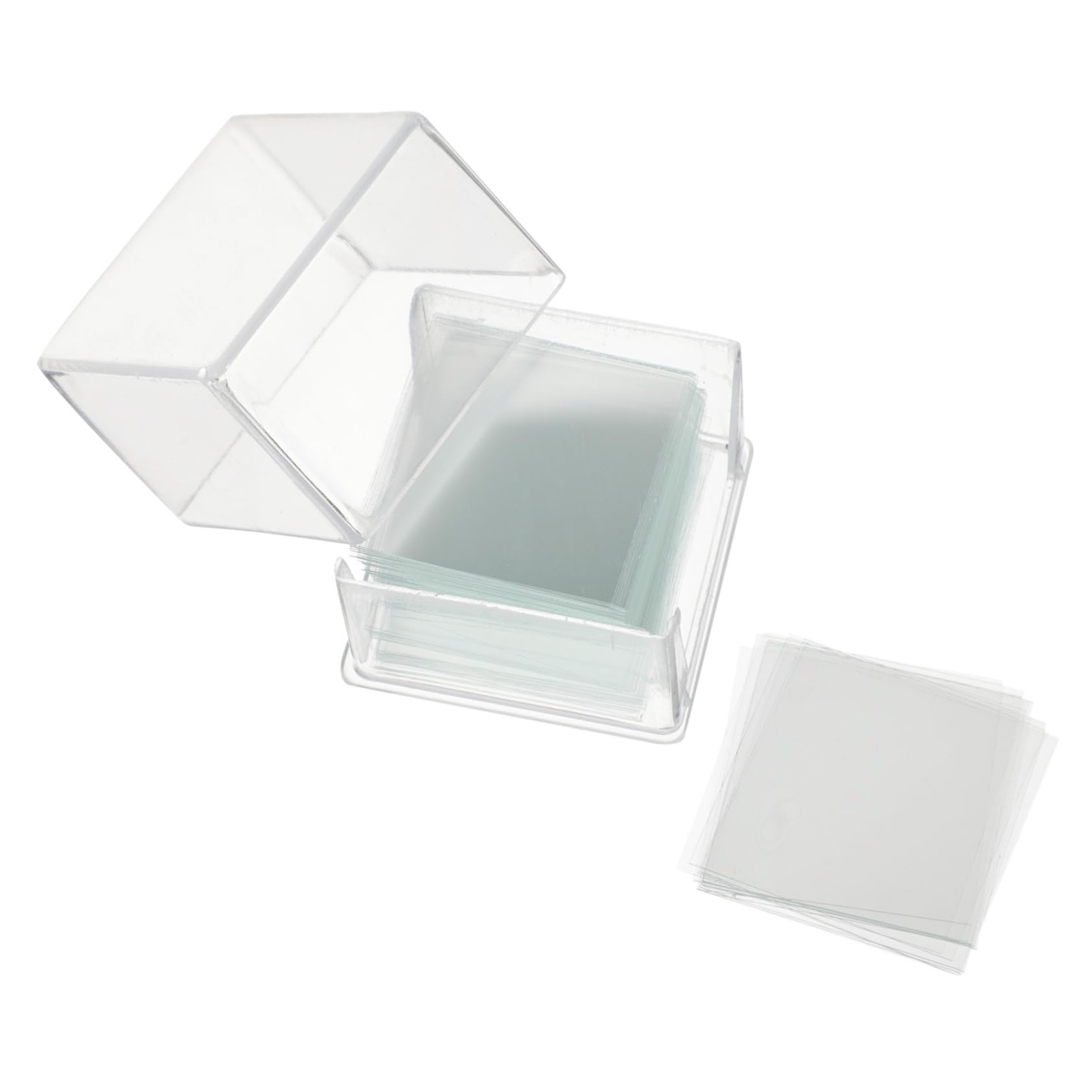 Ciieeo 10 Boxes Microscope Cover Slips 22x22mm Square Super White No Edges for Students Home School Use