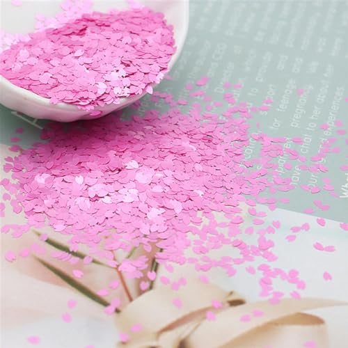 Paillettes de pétales de fleurs de cerisier de 3mm, Patch Ultra-fin pour ongles, couleur chanvre coulant, paillettes polarisées, 50g-06-50g
