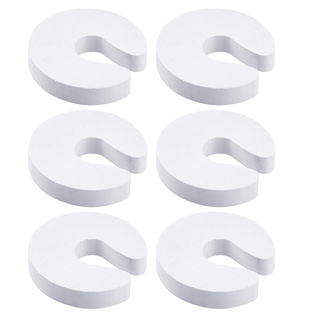 RGZD 6pcs Klemmschutz für Türen, Tür klemmschutz, Einklemmschutz, Tür Quetschschutz, Klemmschutz Baby Schaumstoff Trstopper Kindersicherung fr Tren Fenster, Kinder Sicherung Fingerklemmschutz(Weiß)