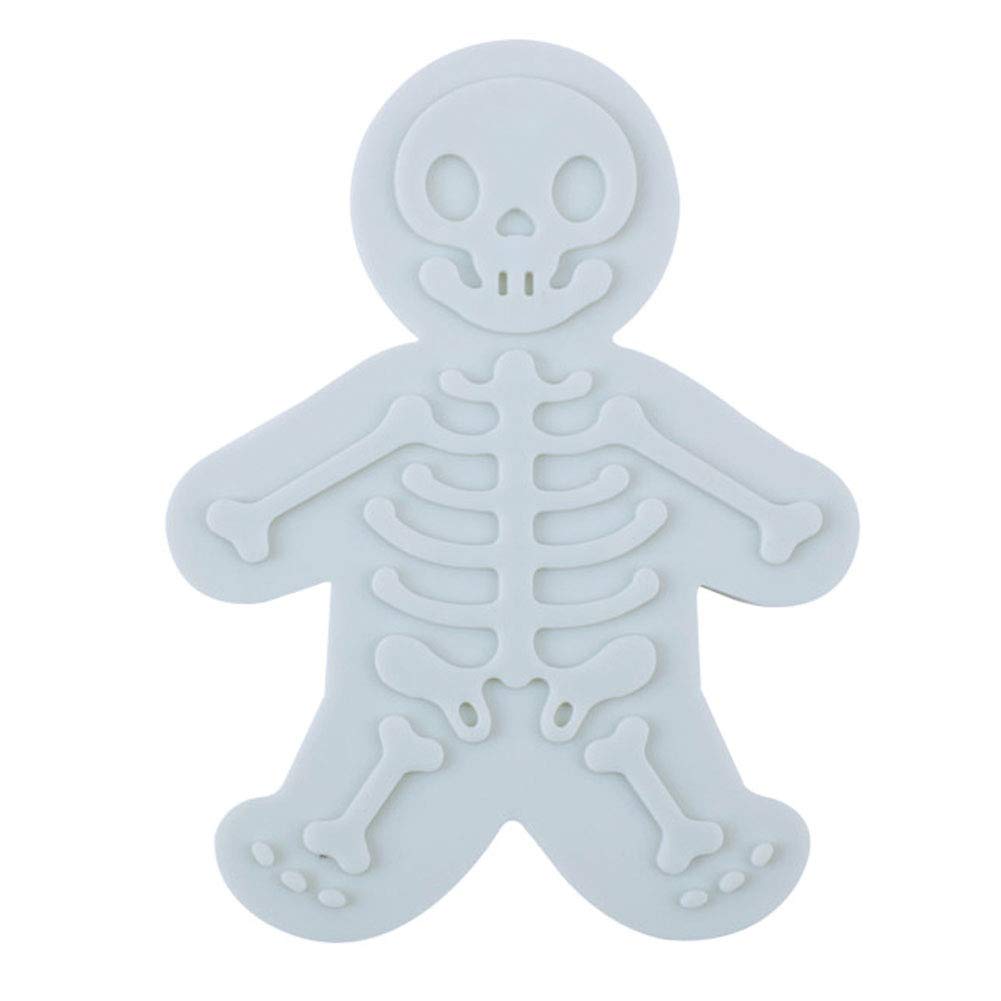 Zonfer Men's White Cookie Cutter, Gingerbread Cookie Pastry Cake Cutter Biscuits Skeleton Mold, Cake Cutter Baking Decorating Tools