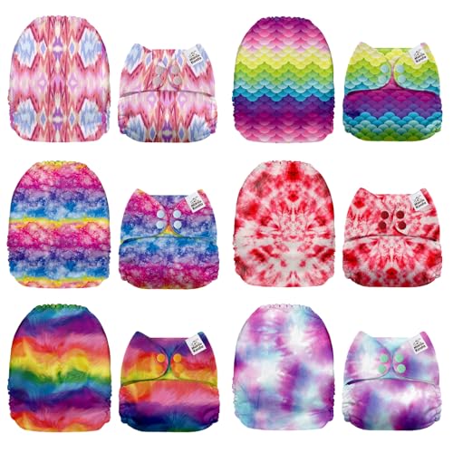 Image of Mama Koala 1.0 Cloth Diapers for Babies, 6 Pack Pocket Shell Only (NO Inserts) - One Size Washable and Reusable Pocket Diapers for Newborns and Toddlers - 160087