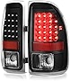 VIPMOTOZ Black Housing LED Tail Light Lamp Assembly For 1997-2004 Dodge Dakota, Driver & Passenger Side