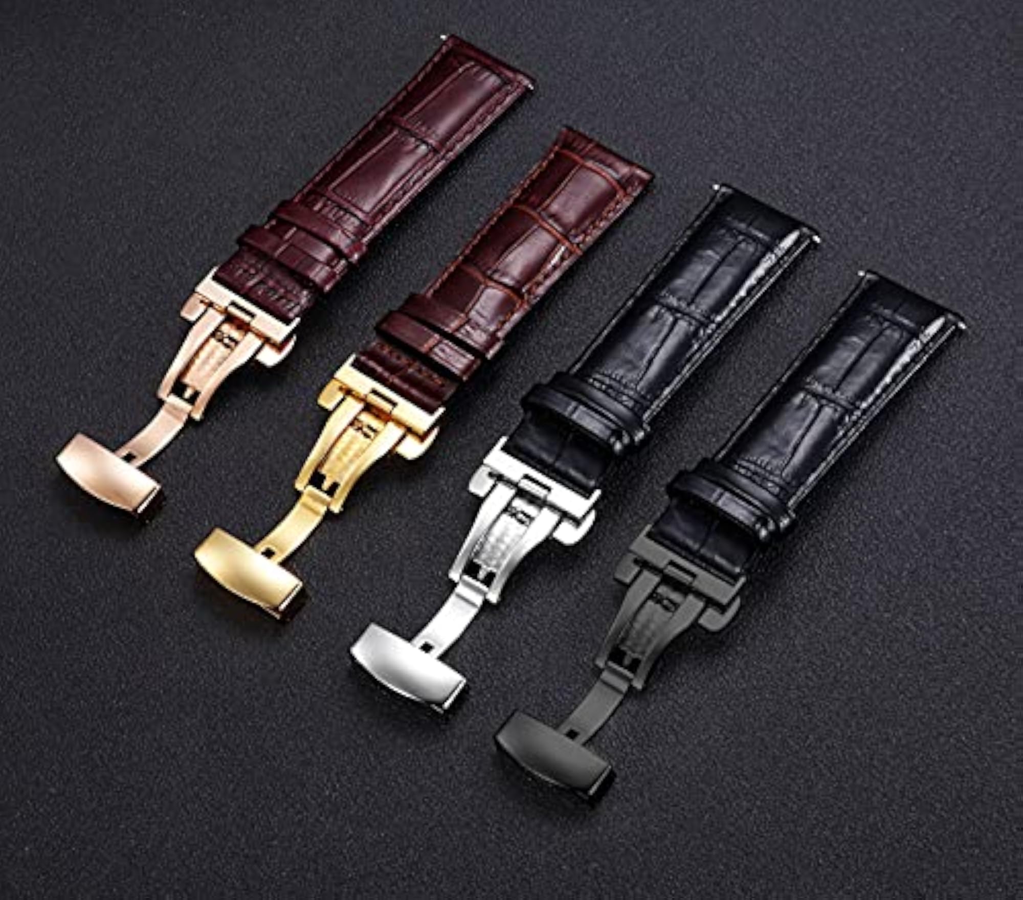 Replacement Push Button Butterfly Deployment Clasp for Watch Bands