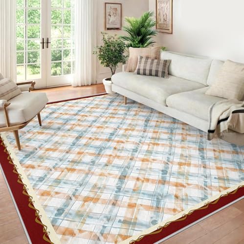Tapis à poils bas antidérapant et ultra fin pour salon - 4