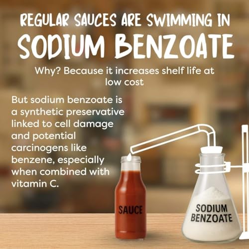 Image of Troovy Healthy Tomato Ketchup | No Onion and No Garlic | No Processed Sugar (uses Jaggery) | 100% Chemical Free | No Preservatives | No MSG | No Sodium Benzoate | All Natural Ingredients | Contains Minerals like Iron | Tastes like Regular Tomato Ketchup | Pack of 2