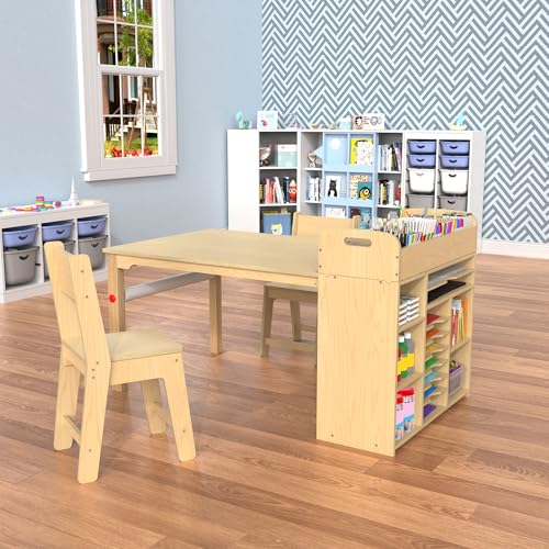 GDLF-Kids-Art-Table-and-Chairs-Set-Craft-Table-with-Large-Storage-Desk-and-Portable-Art-Supply-Organizer-for-Children-Ages-8-12-47-L-x-30-W GDLF Kids Art Table and Chairs Set Craft Table with Large Storage Desk and Portable Art Supply Organizer for Children Ages 8 12 47 L x 30 W