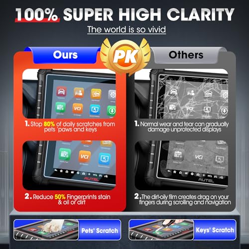 Autel 8-Inch Screen Protector, Protective Film MaxiCheck MX900, MX900TS, MaxiCOM MK900, MK900-BT, MK900TS, Screen Replacement Film Compatible w/MaxiPRO MP900-BT/ MP900-TS/ MP900/ MP900E/ MP900Z-BT - Image 6