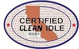 AK- Certified Clean Idle Sticker Decal for Trucks | Size: 4' x 6' **This is not Holographic**