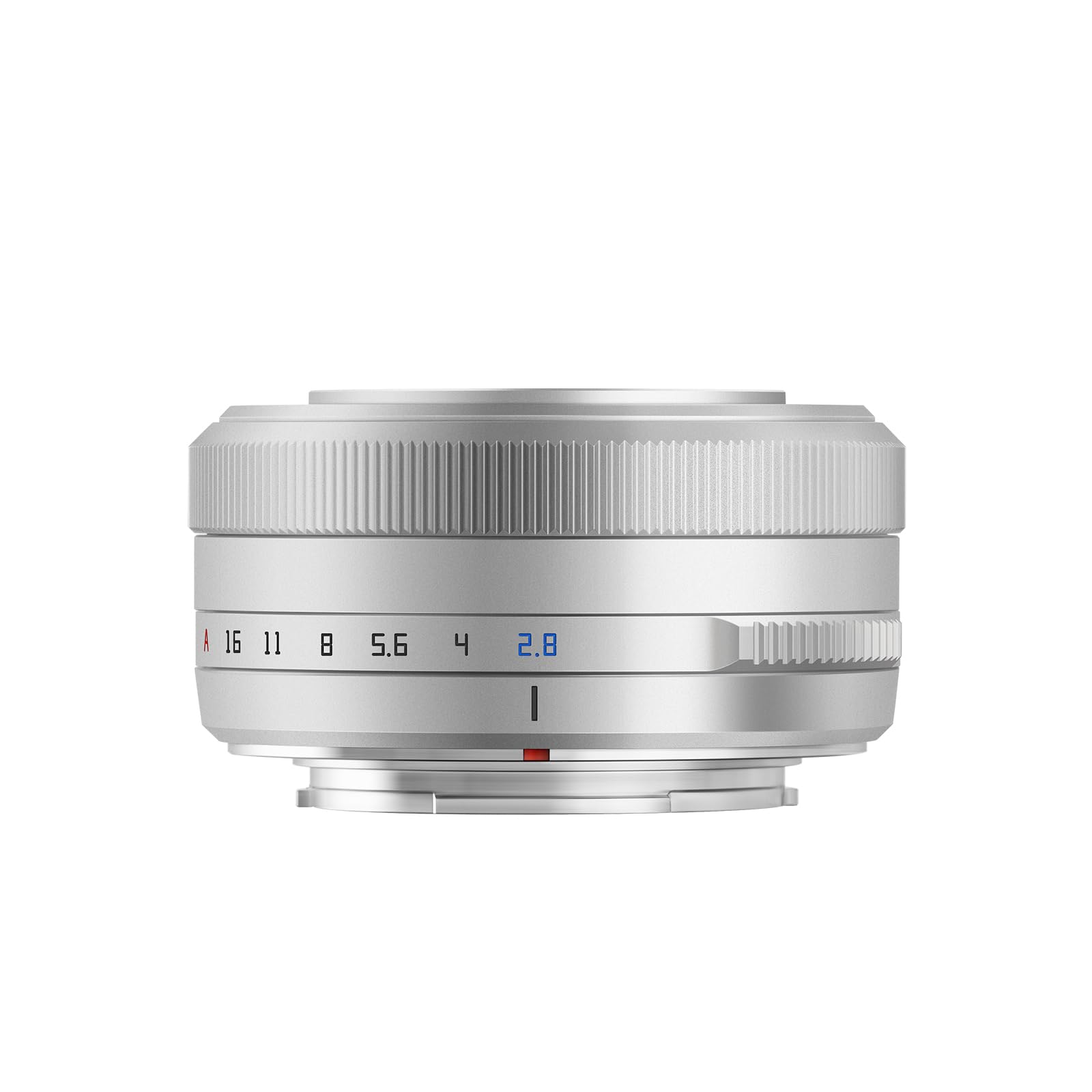 TTARTISAN APS-C 27 mm F2.8 F/2.8 - Obiettivo autofocus per fotocamera mirrorless X-Mount AF (X, argento)