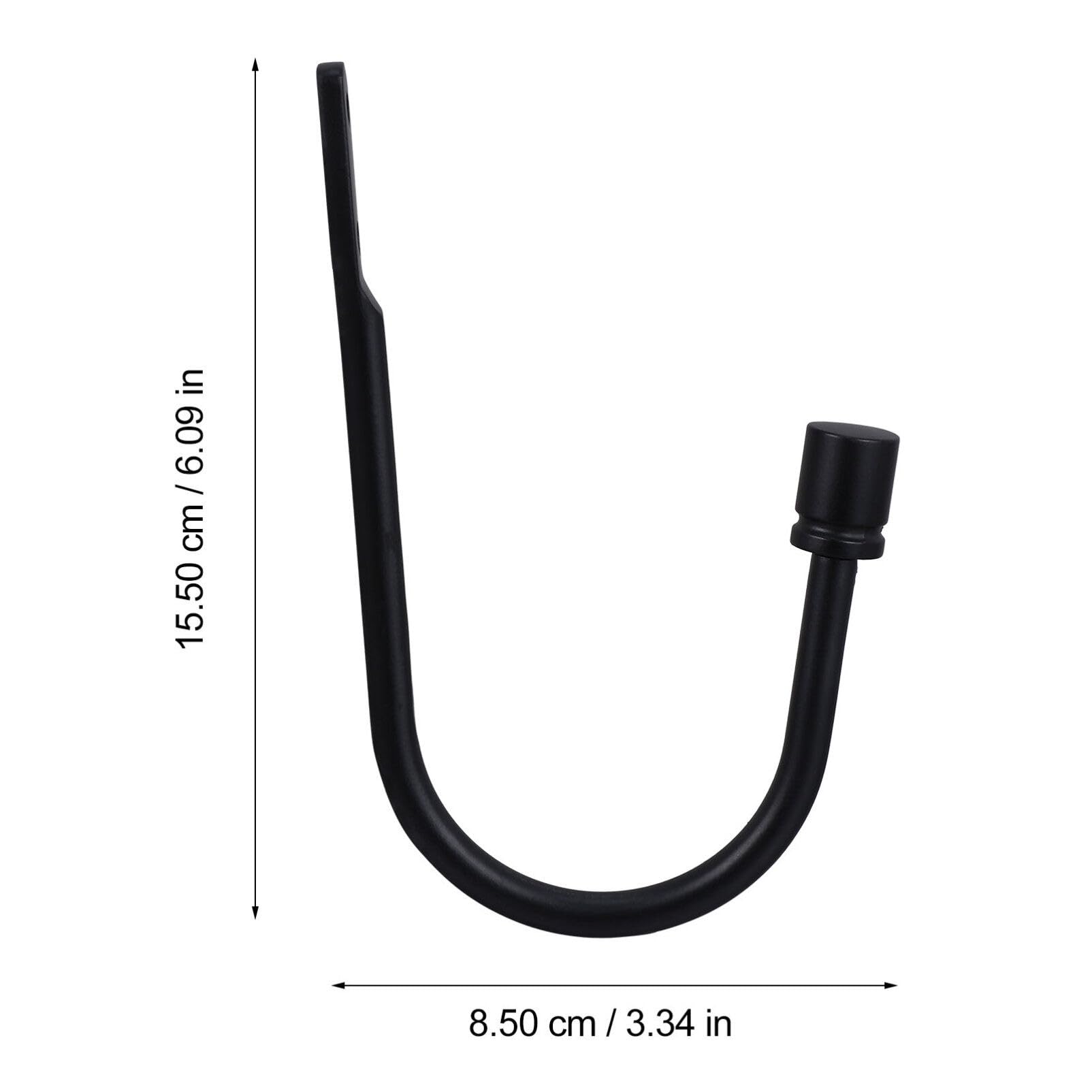 RORPOIR 1pair Modern U-Shaped Curtain Hooks Wall Mounted Tie Backs for Drapery Strong Home Decor Easy Installation for Traditional and Modern Rooms