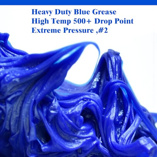 Image of 10 Tubes High Temperature Wheel Bearing Grease for Semi Truck,Tractor,Marine,Trailer,5th Wheel,Ball Joint,Axle,Lithium Complex Grease Tube, Blue, #2,14 OZ