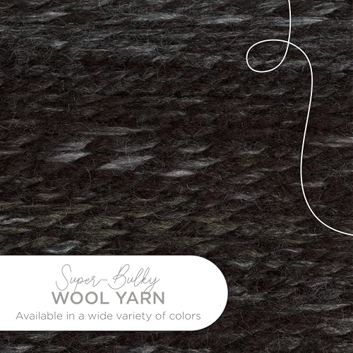 Image of Lion Brand Yarn Wool-Ease Thick and Quick Yarn, Soft and Bulky Yarn for Knitting, Crocheting, and Crafting, 3 Pack, Metropolis | Super Bulky Wool Acrylic Blend Fiber for Soft Hats, Sweaters, Chunky Blankets, Yarn for Crochet, Knitting, Crafts, Weaving