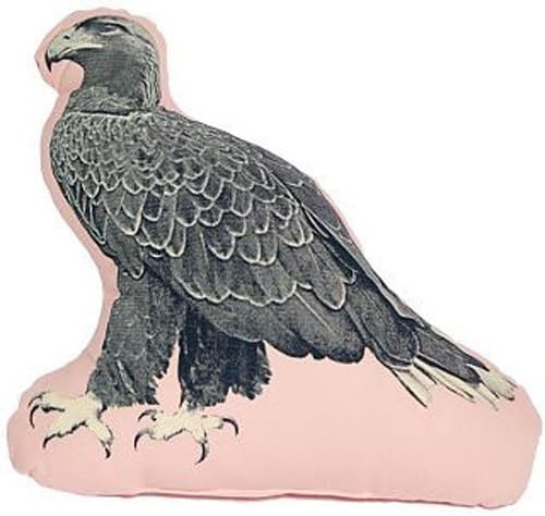 Areaware Eagle Pillow Blue and pink