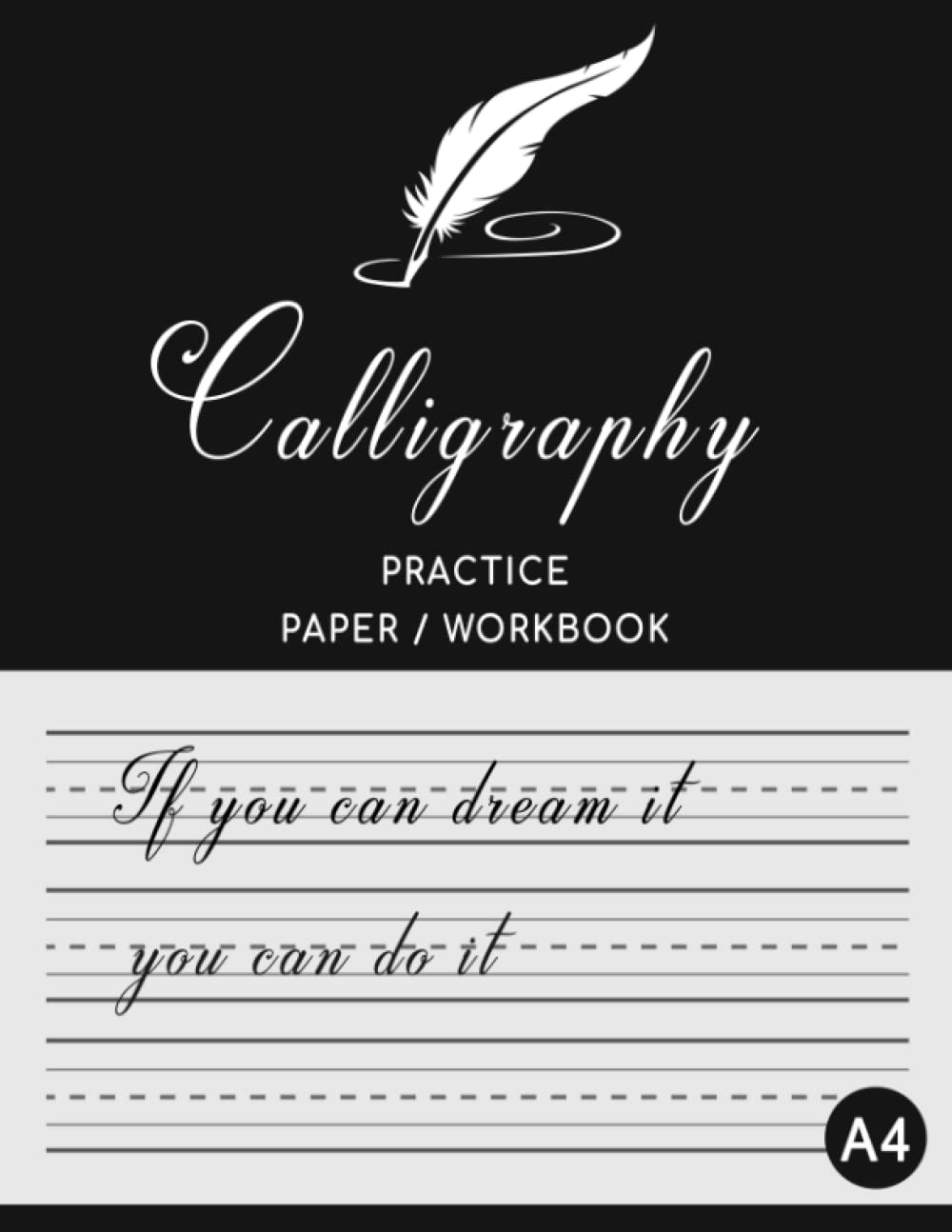 Caligraphy Practice Paper/Workbook : Writing and Practice Paper. Hand Lettering Workbook for Artist and Beginners, 120 Sheet Pages, Calligraphy ... Workbook Caligraphy Kits For Beginners