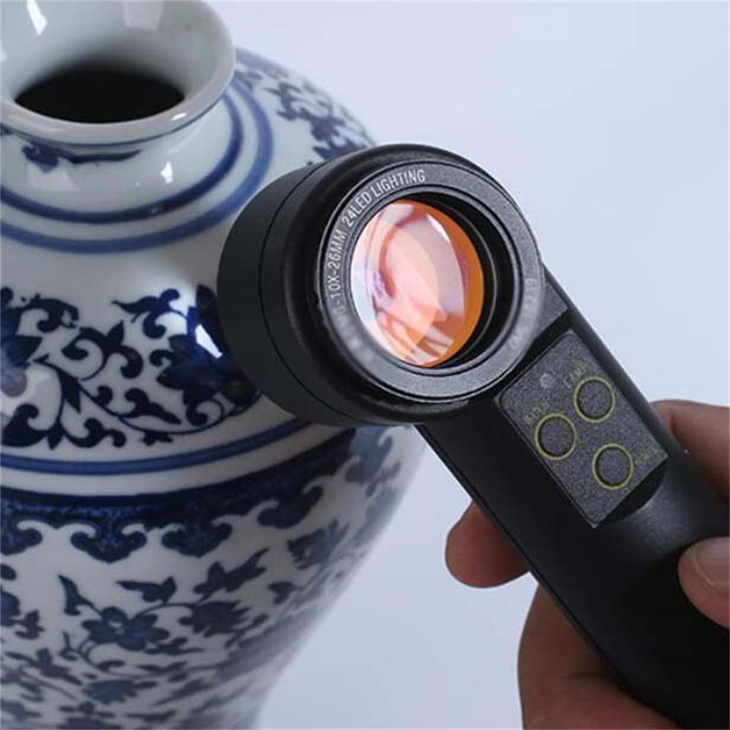 Schmuckbeobachtungslupe mit Licht, Handbeleuchtung, HD-Lupe