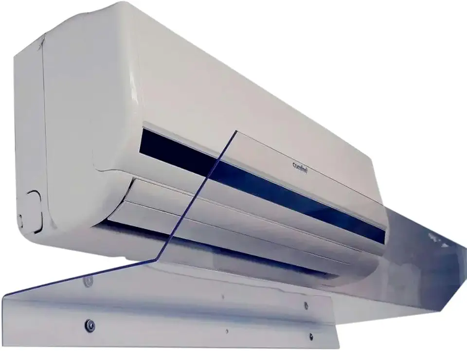 Defletor de Ar Condicionado Em Acrílico de Parede (70cm de Comprimento)