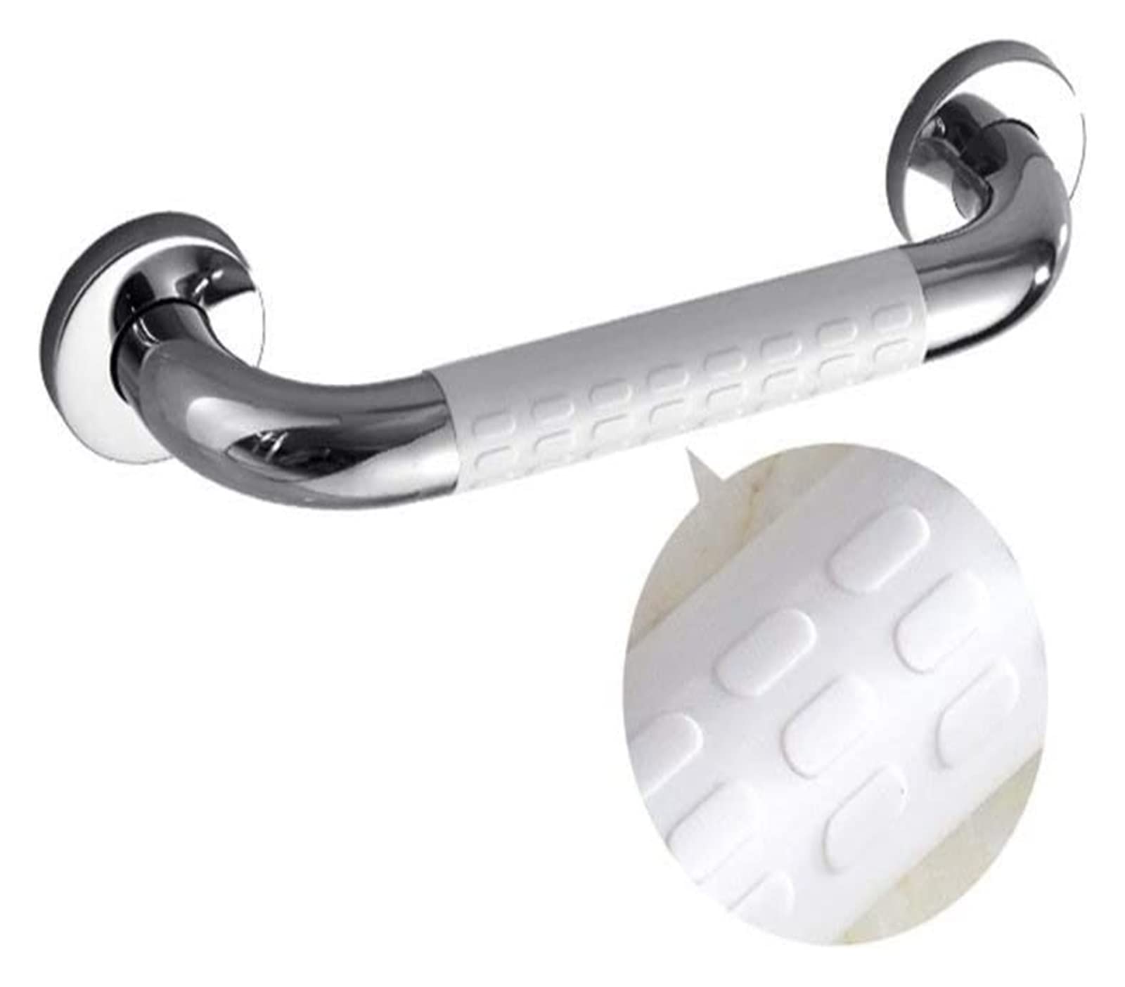 Maniglione Corrimano di sostegno di sicurezza for anziani/disabili, con ventosa forte, antiscivolo, corrimano lucidati, supporto for WC/doccia, montaggio a parete