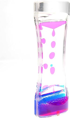 Miniatura 3 de PowerTRC Liquid Motion Bubbler Timer Fidget Desk Juguete calmante y calmante Juguete sensorial visual hermoso tubo de Ooze (azul rosa)