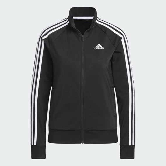 adidas Women's Essentials Warm-Up Slim 3-Stripes Track Top