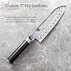 Shun-Classic-7-Hollow-Ground-Santoku-Knife-Handcrafted-Japanese-All-Purpose-Knife-VG-MAX-Core-with-Damascus-Stainless-Steel-Cladding-Pakkawood-Handle-Versatile-Japanese-Cutting-Knife Shun Classic 7" Hollow Ground Santoku Knife, Handcrafted Japanese All Purpose Knife, VG-MAX Core with Damascus Stainless Steel Cladding, Pakkawood Handle, Versatile Japanese Cutting Knife