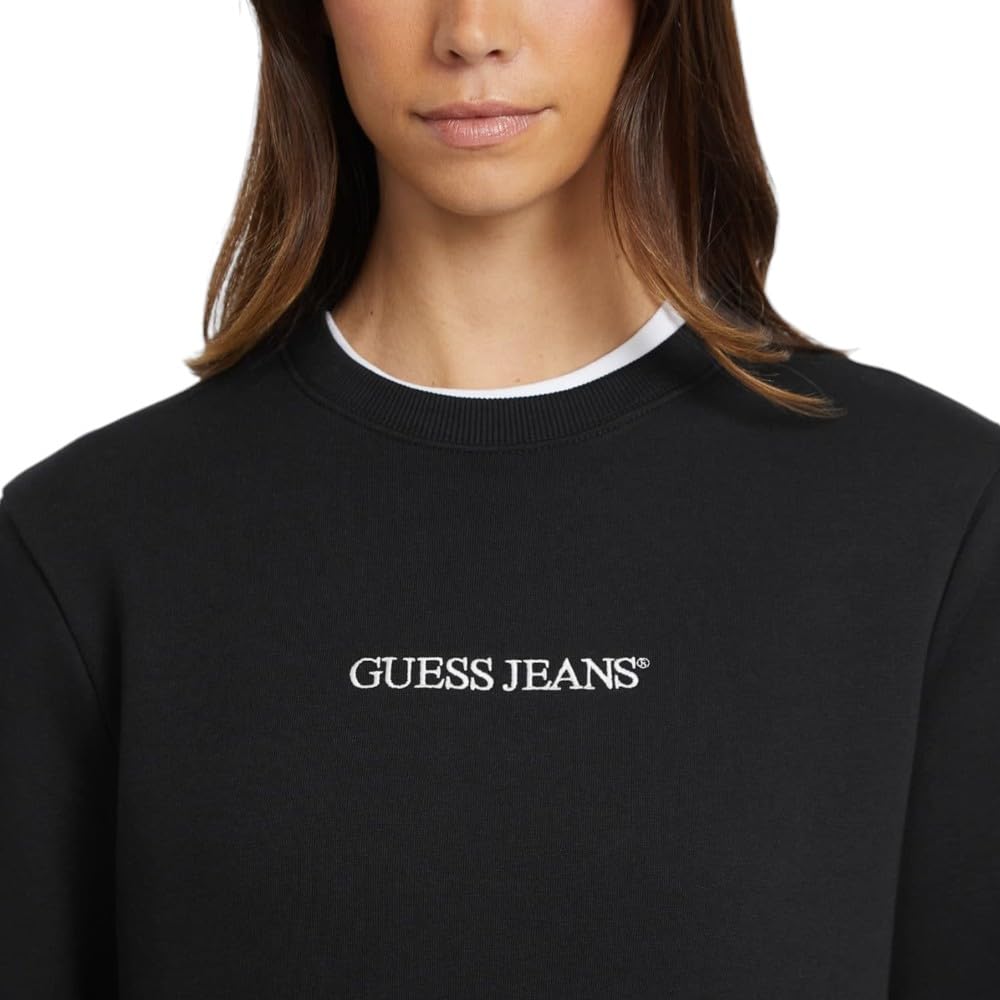 FELPA Donna GUESS JEANS W4YQ10 KC811 JBLK