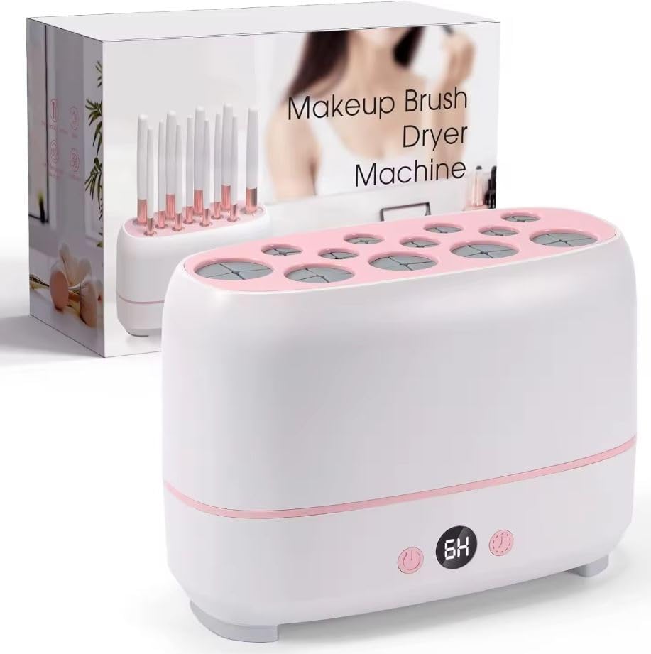 Crobat Make up Brush Cleaner dryer Professional Makeup Brush Cleaner and Dryer Machine With Dryer Sponges-image-39