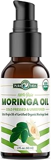 PURA VIDA MORINGA Moringa Oil Organic Moringa Oil for Face, Hair and Skin. Moringa Oil Organic, Aceite de Moringa Extra Virgen Organico