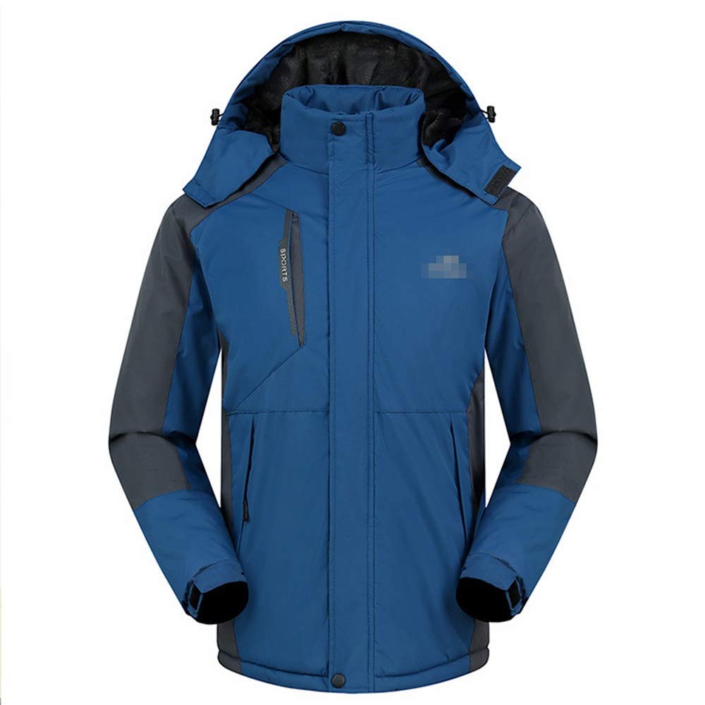 XLサイズ ジャケット スキージャケット フード取り外し フリース裏地 撥水加工 ジャケット スキー フード取り外し可能 フリース 撥水加工 XL ブルー