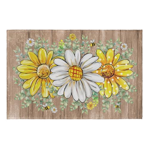 Tapete decorativo floral Primavera 60x91 cm antideslizante miniatura 1