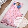 Cloele Toddler Nap Mats for Preschool,Unicorns Nap Sack for Daycare with Removable Pillow-53 x 21 Kid's Slumber Bags Nap Mat for Toddler Girls Kindergarten,Camping Travel #3