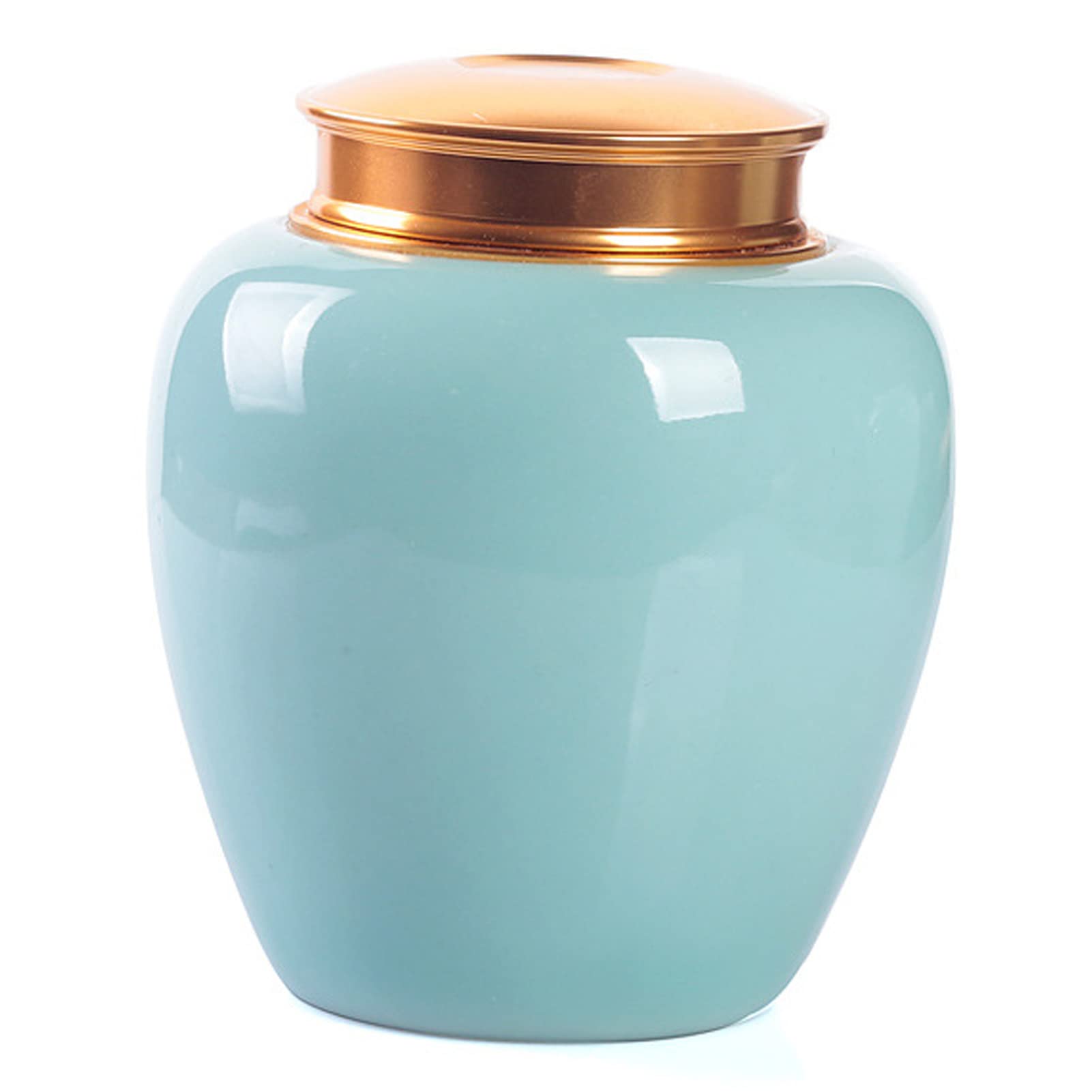 pet urn, Ceramic Pet Urn Cat Dog Memorial Cremation Burial Funeral for Ashes Storage Caskets, Urns And Stones for Dogs(Blue)