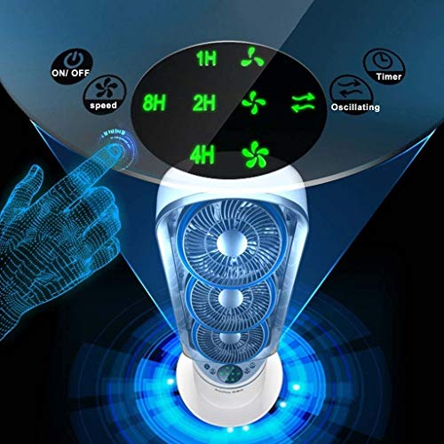 Fehun Fans,Oscillating Tower Fan With Remote Control,Silent Standing Fan Air Conditioner Column Fan Airs For Home And Office #TOP6