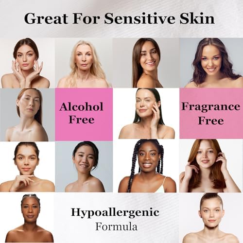 Miniatura 6 de mivida 60 toallitas desmaquillantes envueltas individualmente con vitamina E  Sin fragancia, sin alcohol, hipoalergénicas para eliminar maquillaje