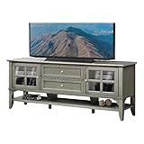 Parker House Highland 76' Traditional Wood TV Console in Vintage Green