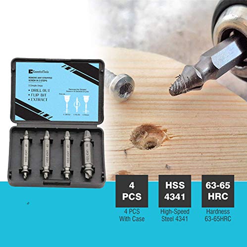 Damaged Screw Extractor Kit and Stripped Screw Extractor Set. Its A HassleFree Broken Bolt Extractor and Screw Remover Set