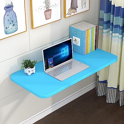 Bureau mural pliable table rabattable flottante gain de place moderne - 2