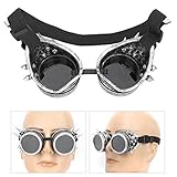 [Style vintage unique] Adoptez l'esthétique steampunk avec ces lunettes accrocheuses dotées de détails à pointes industrielles.leur design rétro ajoute une touche audacieuse et distinctive à n'importe quelle tenue, ce qui en fait un accessoire remarquable pour les soirées à thème, les événements cosplay ou la mode de les jours.l'attrait vintage ne manquera pas de faire tourner les têtes partout où vous allez.