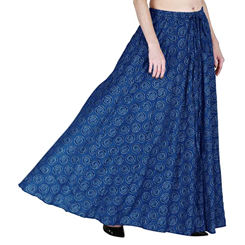 Image of Sttoffa Cotton Printed Women Wear Maxi Long Skirt 40 inch inch Full Length