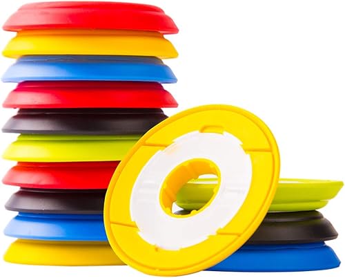 Teensery 10 Pcs Silicone Fishing Line Storage Holders Fishing Snell Rigs Gear Spool Tenkara Line Keeper, Random Color