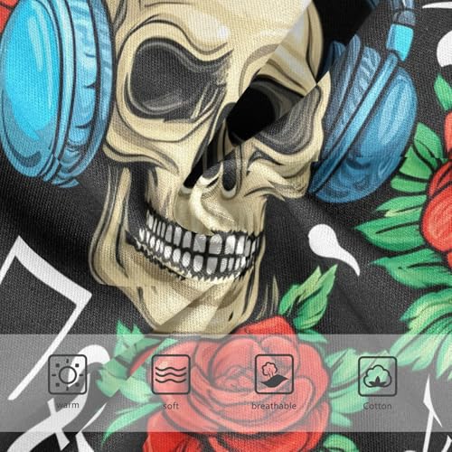 Cartoon Skulls Red Roses Cute Panties Girl Girls Underwear Toddler Cotton Cartoon Briefs Kids Undies 2t3