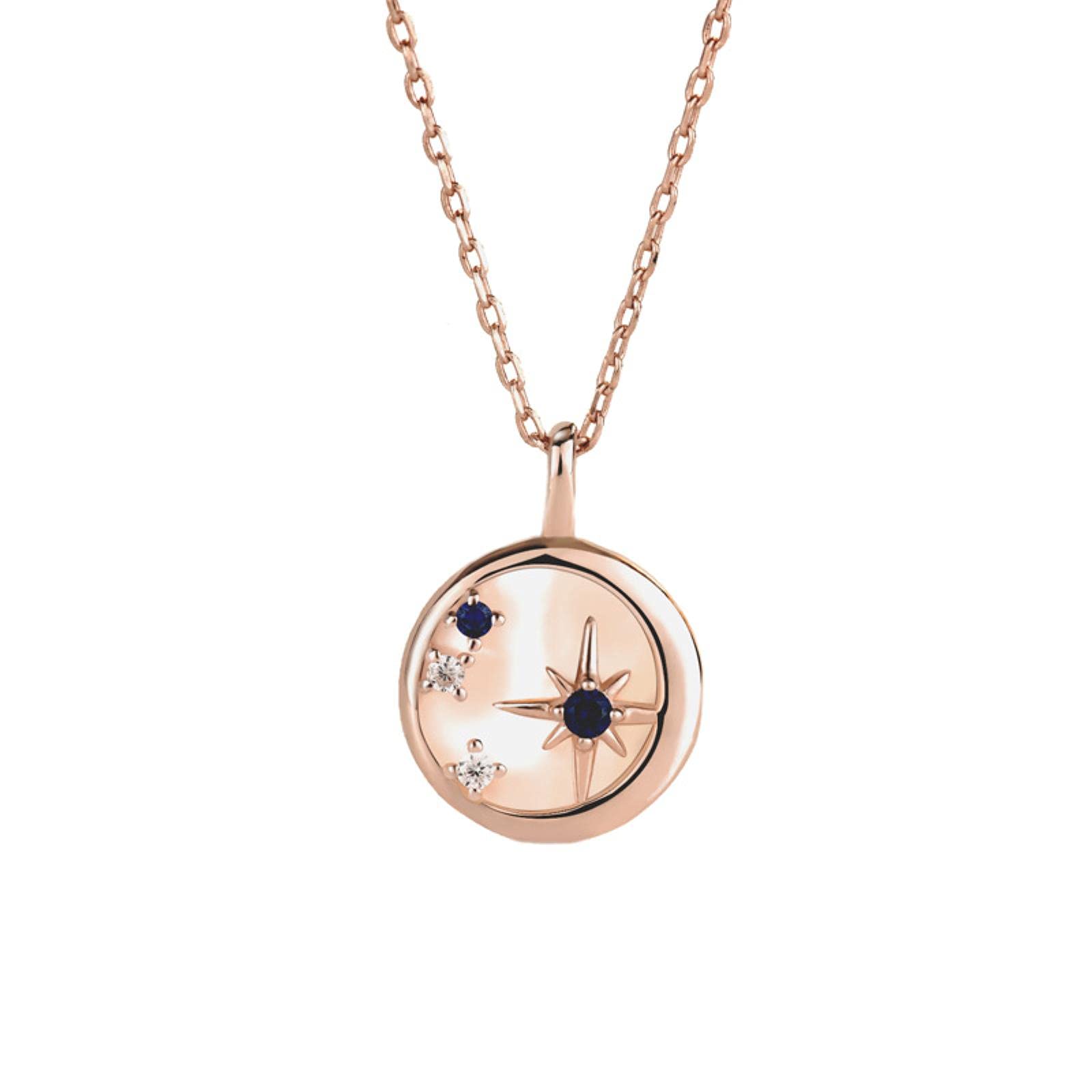 Collier étoile en argent 925 et nacre véritable, bijou raffiné - 6