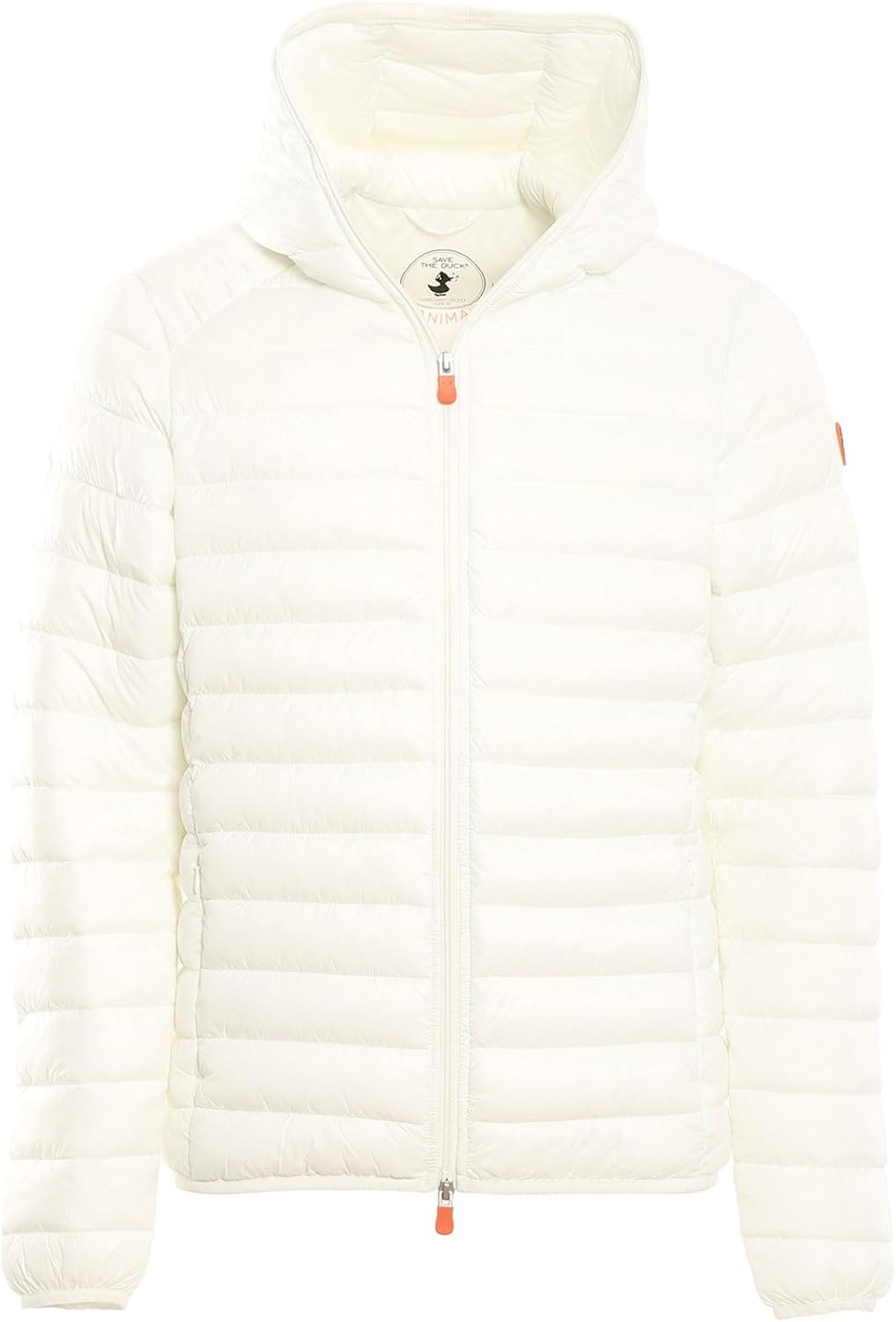 SAVE THE DUCK Men's Donald Animal Free Hooded Puffer Jacket - Lightweight Quilted Nylon Water & Wind-Resistant Coat with Hood