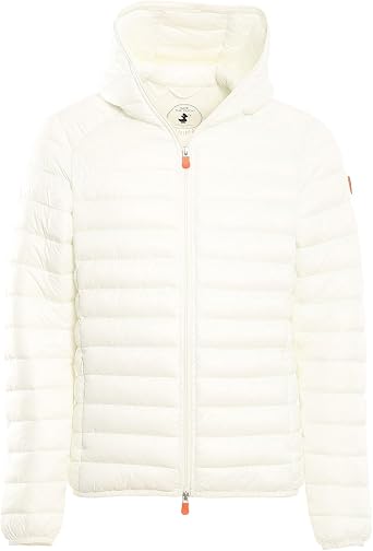 SAVE THE DUCK Mens Donald Animal Free Hooded Puffer Jacket - Lightweight Quilted Nylon Water & Wind-Resistant Coat with Hood