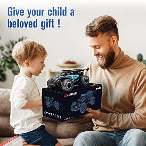 Kolegend 1809 Rc Cars 20 Km/H Remote Control Car 30+Min With Chassis Lights 2 Batteries, 13 Inch All Terrains Rc Monster Trucks Off Road Vehicle For Boys Girls Kids thumb #7