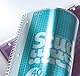 BRUNNEN Collegeblock Premium Student „DUO“ | A4, kariert/liniert, 80 Blatt, petrol