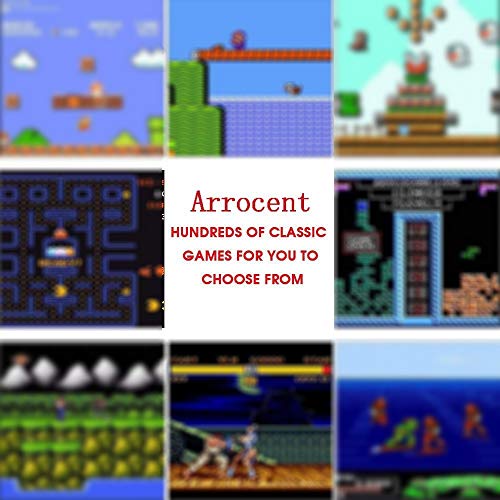 Burcica Retro Game Console, Classic Mini Video Games Consoles with 620 Games Built in 2 Controllers for NES Style AV Output