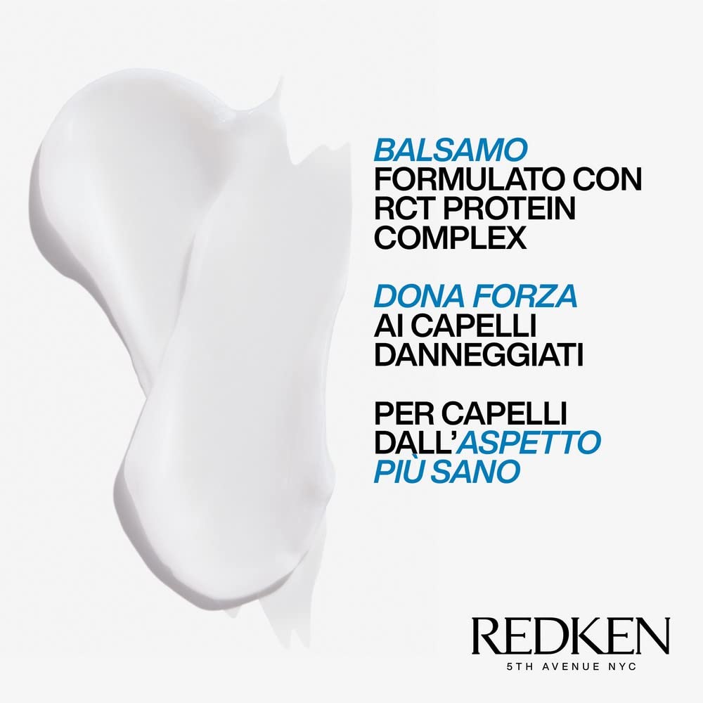 Redken Extreme Shampoo 300Ml + Balsamo 300Ml + Anti-Snap 250Ml | Kit Professionale, Ripara i Capelli Danneggiati e Contrasta le Doppie Punte