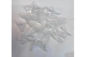 Pack of 20 Clear Plastic Funnels for Arts, Crafts, and More
