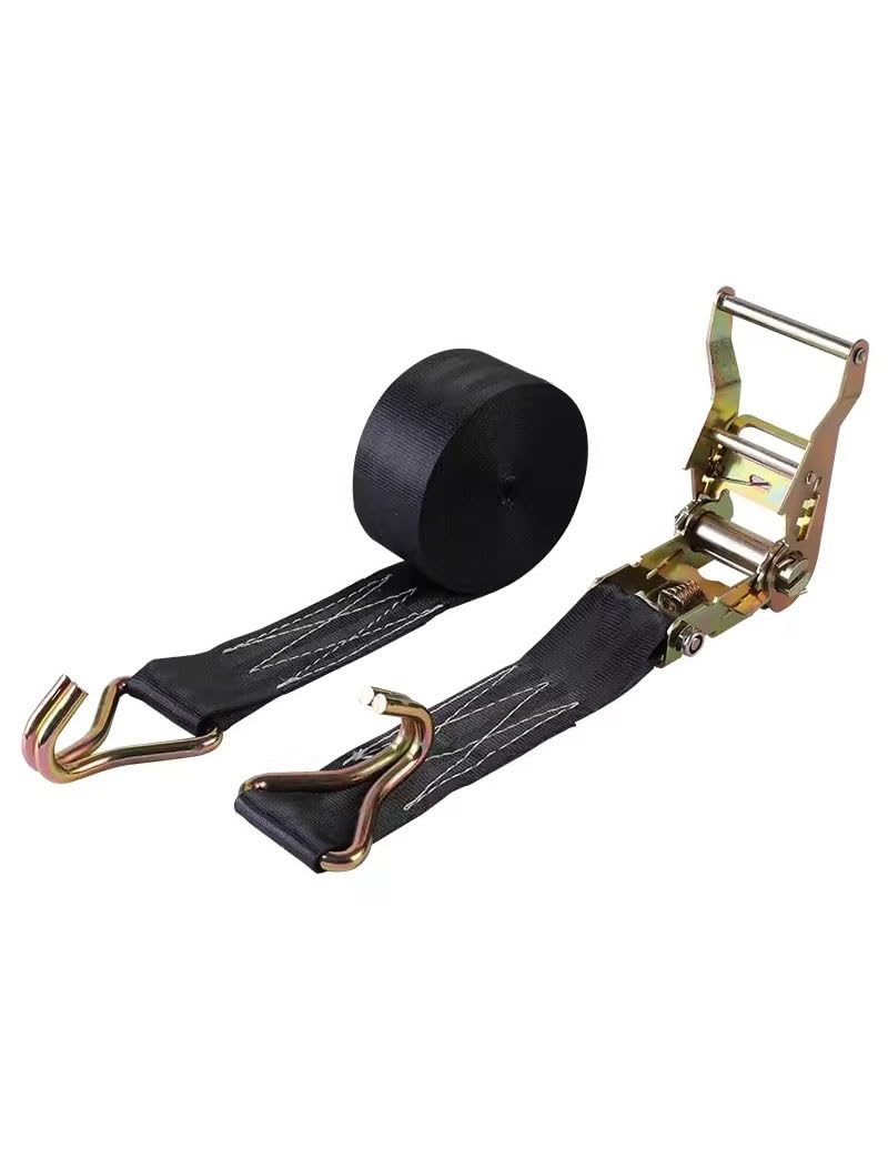 Cuerda de amarre resistente con mango extendido, correas de unión no elásticas para una recuperación segura de camiones y remolques