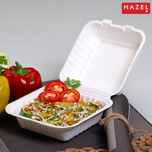 Image of HAZEL Bento Cake Box | 100% Biodegradable Box for Mini Cakes, Lunch Cakes & Home Bakers | Pack of 10